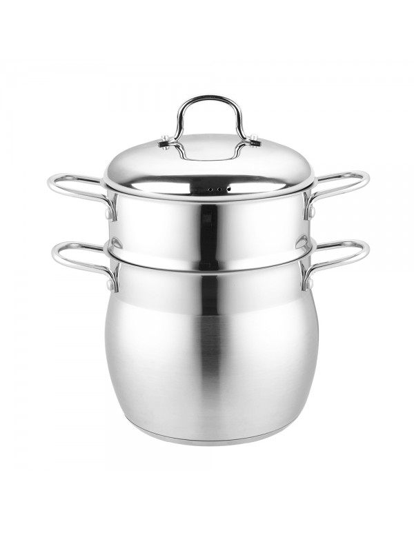 Stainless Steel Kitchen Cookware Couscous Pot Steamer Set RL-CK005
