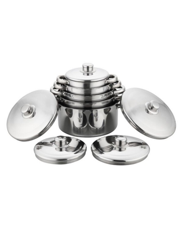 10 Pcs Stainless Steel Kitchen Cookware Set RL-CW001
