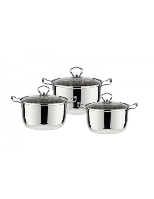6 Pcs Stainless Steel Kitchen Cookware Set RL-CW065