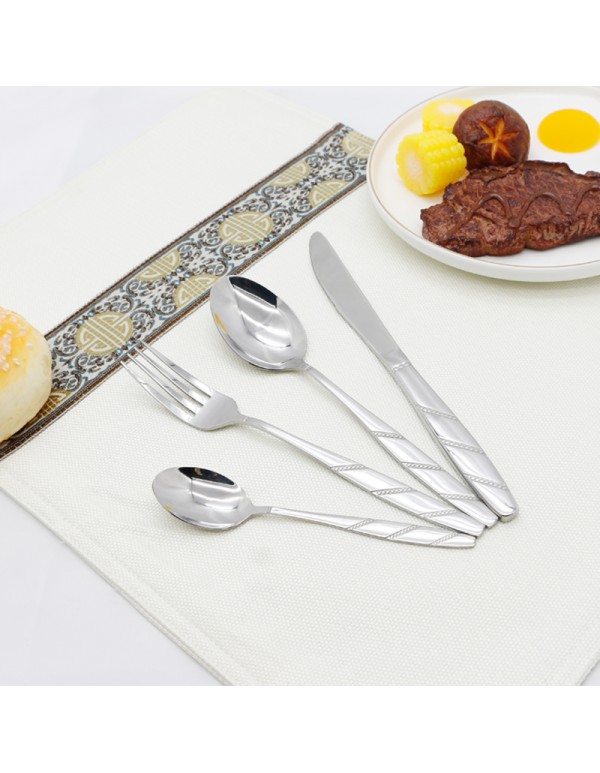 High Quality Stainless Steel Cuterly Set Spoon Folk And Table Knife Various Combination With Optional Giftbox RL-TW0006