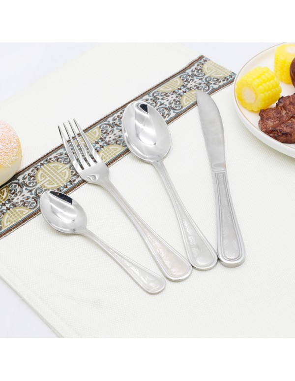 High Quality Stainless Steel Cuterly Set Spoon Folk And Table Knife Various Combination With Optional Giftbox RL-TW0014L-1