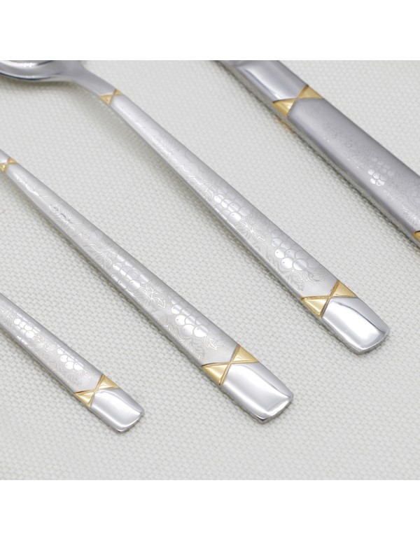 High Quality Stainless Steel Cuterly Set Spoon Folk And Table Knife Various Combination With Optional Giftbox RL-TW0062LG-1F