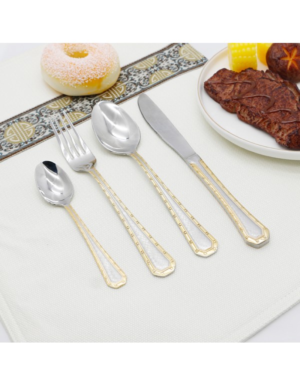 High Quality Stainless Steel Cuterly Set Spoon Folk And Table Knife Various Combination With Optional Giftbox RL-TW0069GL-1