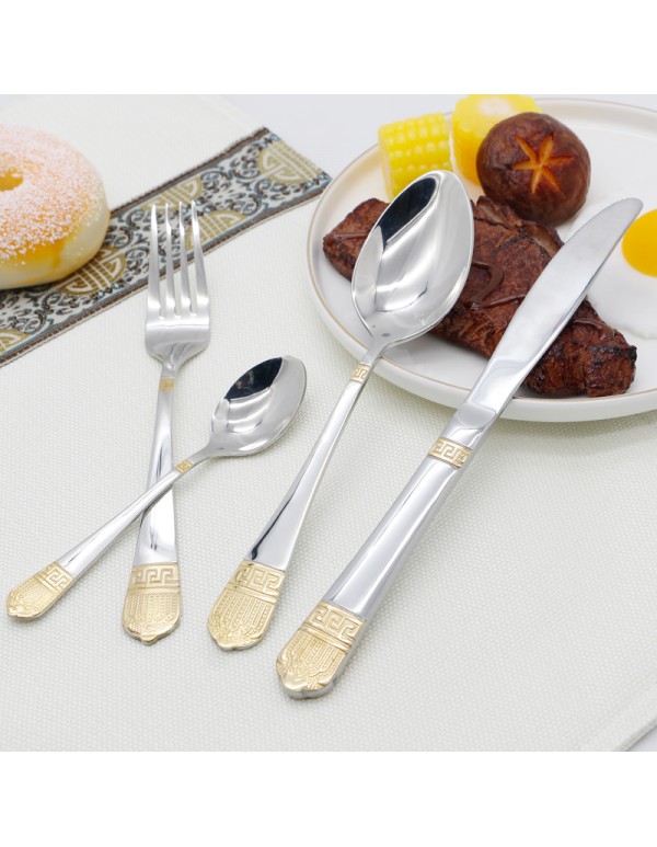 High Quality Stainless Steel Cuterly Set Spoon Folk And Table Knife Various Combination With Optional Giftbox RL-TW0090G