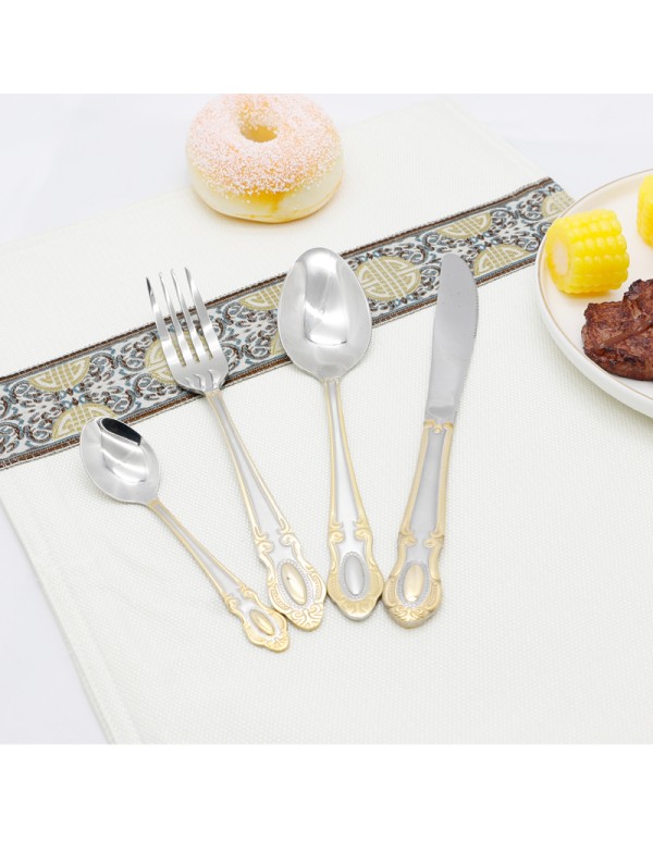 High Quality Stainless Steel Cuterly Set Spoon Folk And Table Knife Various Combination With Optional Giftbox RL-TW0092G