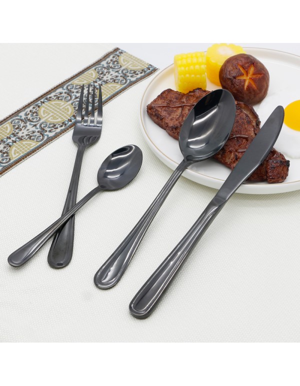 High Quality Stainless Steel Cuterly Set Spoon Folk And Table Knife Various Combination With Optional Giftbox RL-TW0200T-5