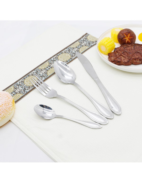 High Quality Stainless Steel Cuterly Set Spoon Folk And Table Knife Various Combination With Optional Giftbox RL-TW0314