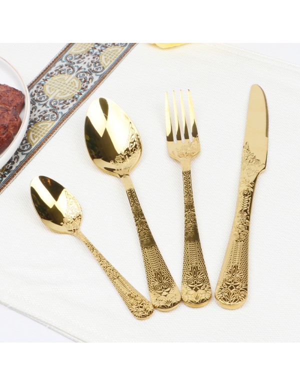 High Quality Stainless Steel Cuterly Set Spoon Folk And Table Knife Various Combination With Optional Giftbox RL-TW321G