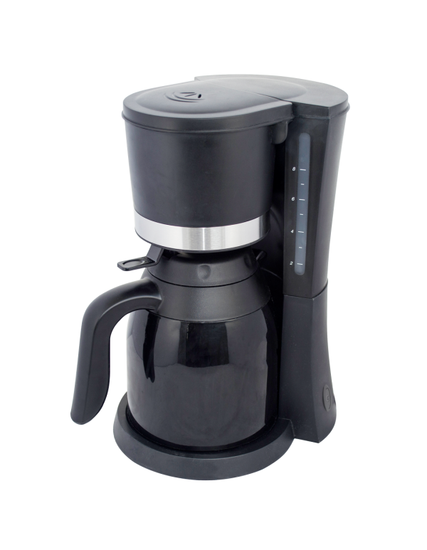 Drip Coffee Machine With Glass Thermos Jug Hot Steel Stainless Power Tank Office Hotel And Home Use RL-CM6636D