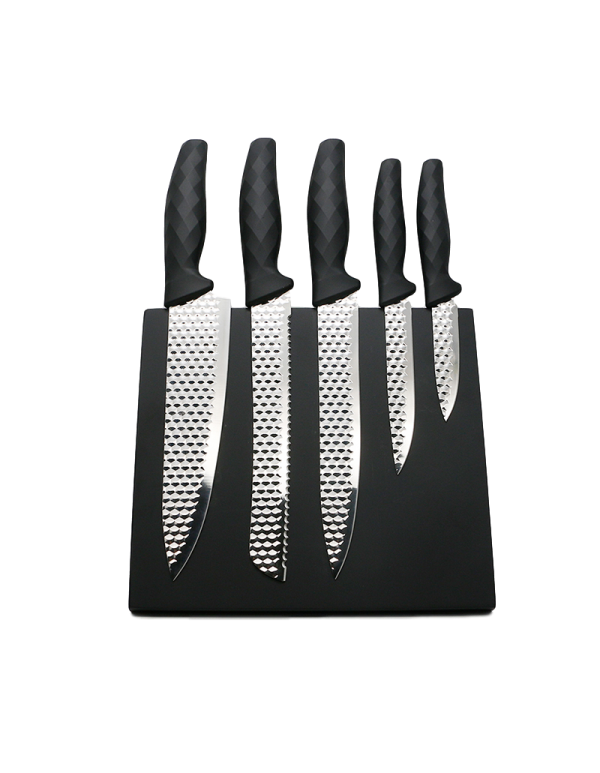 Non-Sticky Coating Stainless Steel Kitchen Home Knife Set Pp Handle RL-NKF005